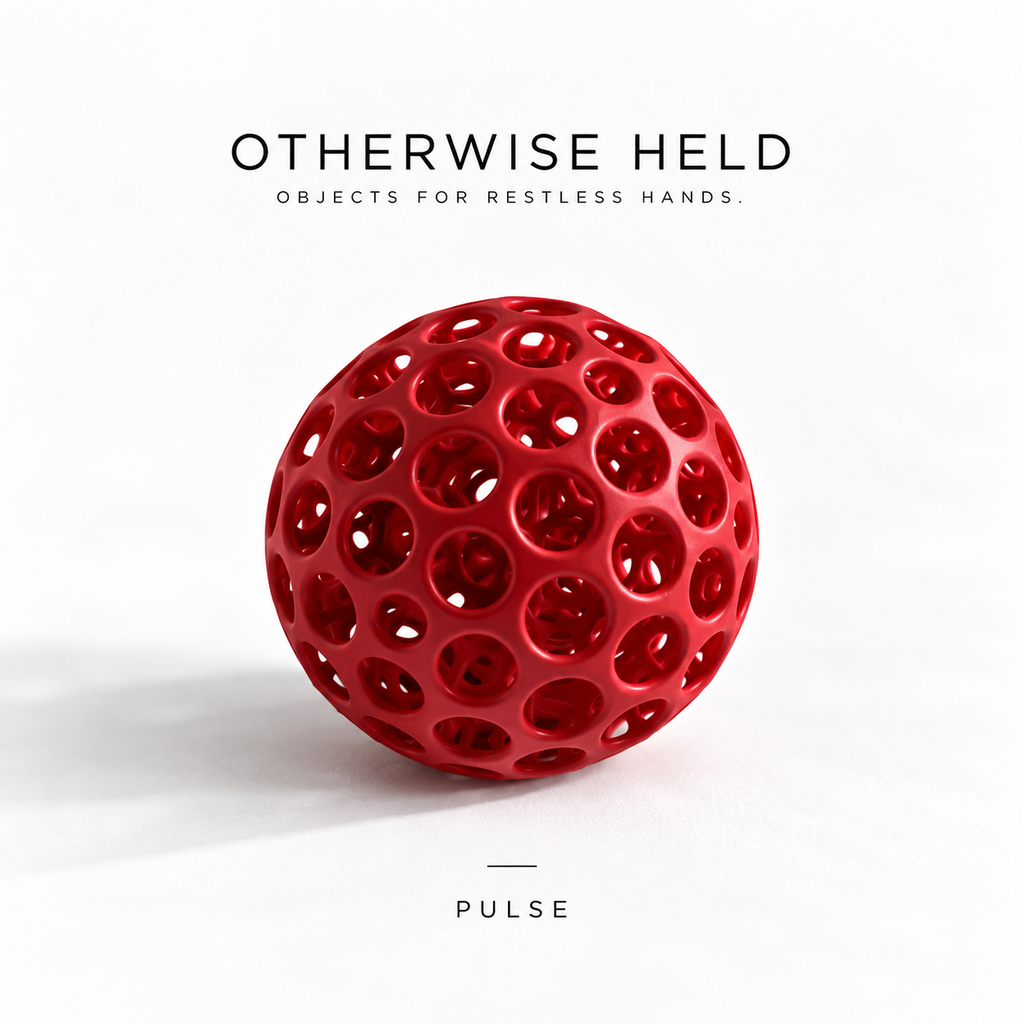 OH 02 The Hollow in Pulse, red rubber ball with holes