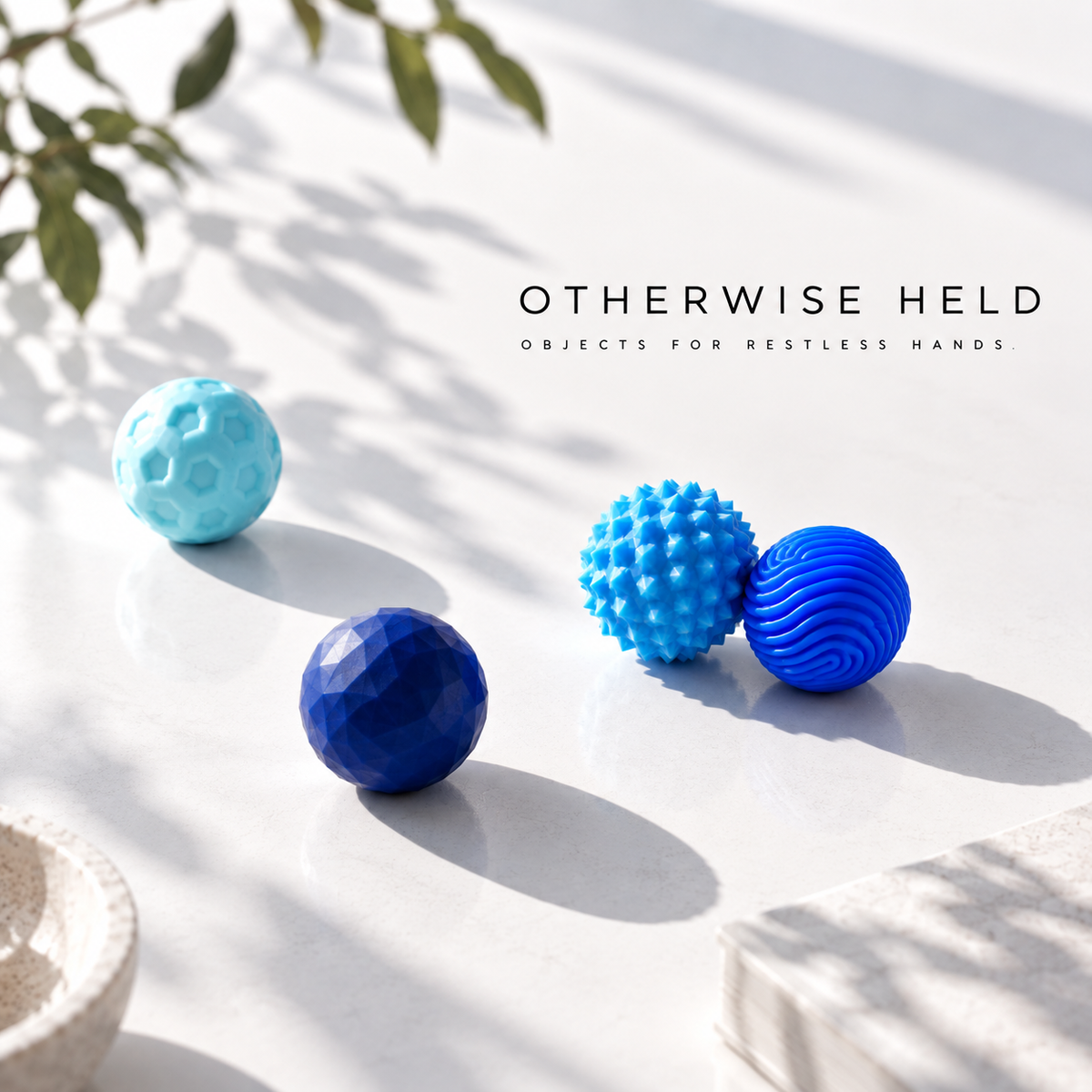 OH 01 Magnetic magnetic fidget spheres in blue