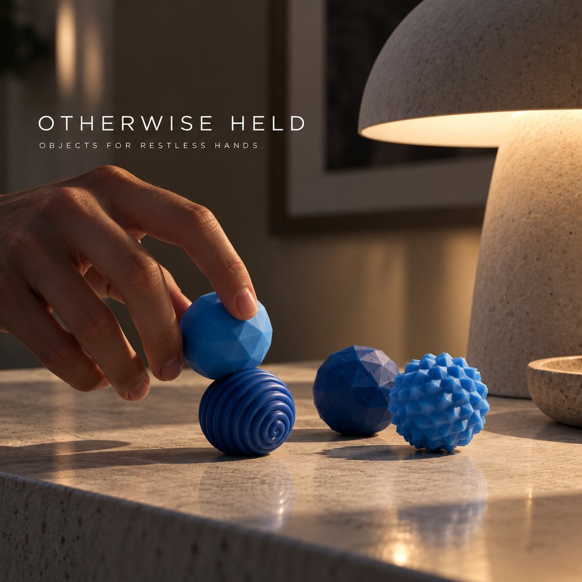 OH 01 Magnetic magnetic fidget spheres in blue