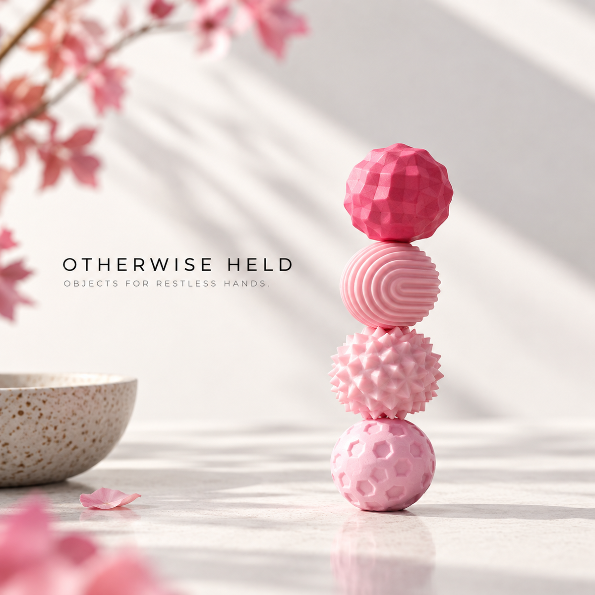 OH 01 Magnetic magnetic fidget spheres in pink