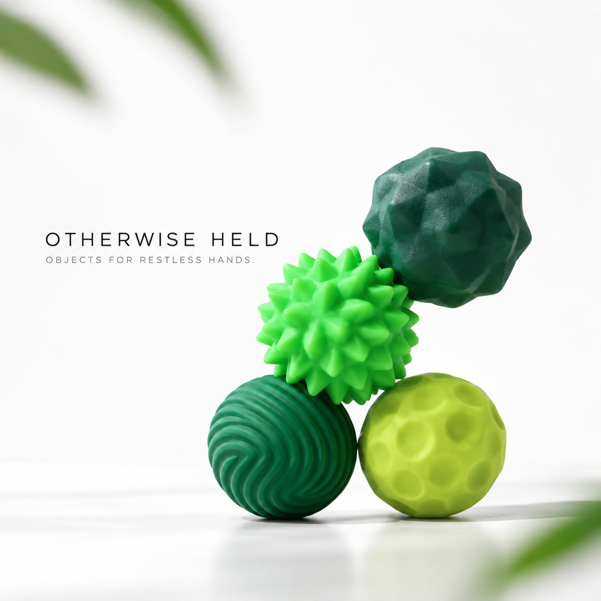 OH 01 Magnetic magnetic fidget spheres in green