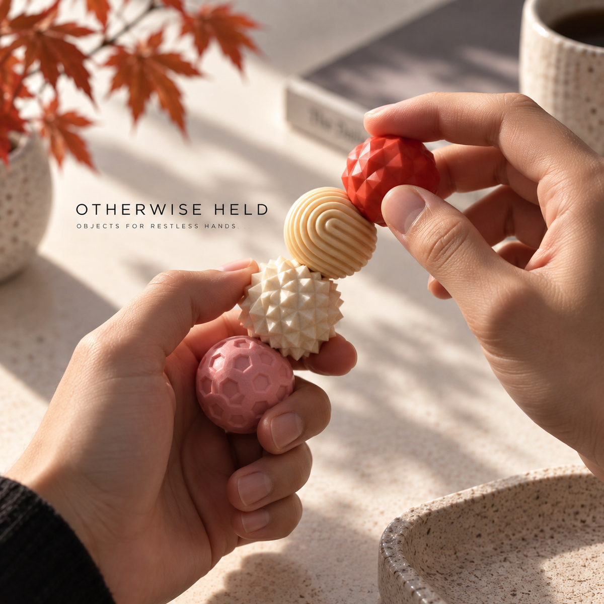 OH 01 Magnetic magnetic fidget spheres in orange